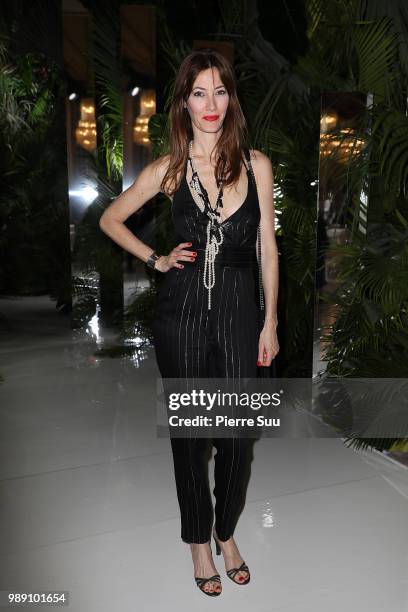 Mareva Galanter attends the Azzaro Couture Haute Couture Fall Winter 2018/2019 show as part of Paris Fashion Week on July 1, 2018 in Paris, France.