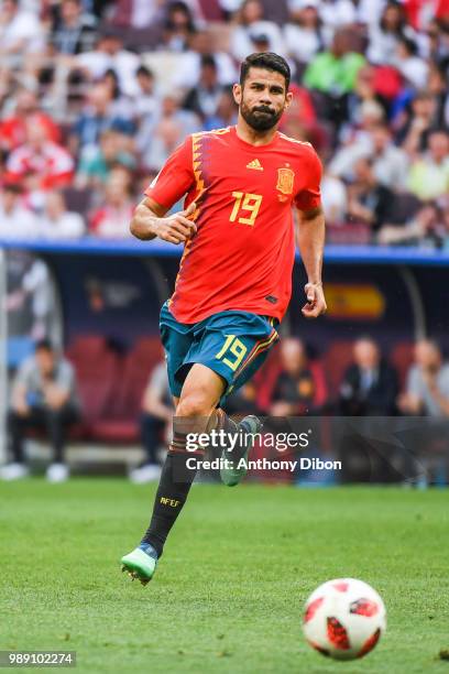 Diego Costa of Spain during the FIFA World Cup Round of 26 match between Spain and Russia at Luzhniki Stadium on July 1, 2018 in Moscow, Russia.