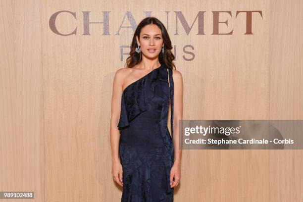 Actress Olga Kurylenko attends the "Tresors d'Afrique" : Unvelling Of Chaumet High Jewelry : Party as part of Haute Couture Paris Fashion Week on...