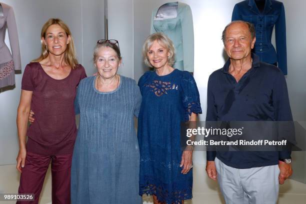 Nathalie Bloch-Laine, Maya Paulin, Elisabeth Guigou and Jean-Claude Meyer attend "L'Alchimie secrete d'une collection - The Secret Alchemy of a...