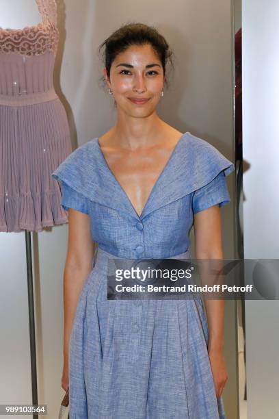 Caroline Issa attends "L'Alchimie secrete d'une collection - The Secret Alchemy of a Collection" Exhibition Preview at Galerie Azzedine Alaia on July...