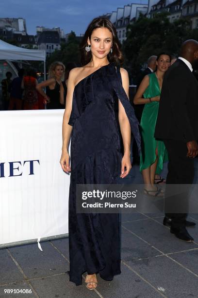 Olga Kurylenko arrives at 'Tresor d'Afrique':unvelling of Chaumet High Jewelery party as part of Haute Couture Paris fashion week on July 1, 2018 in...