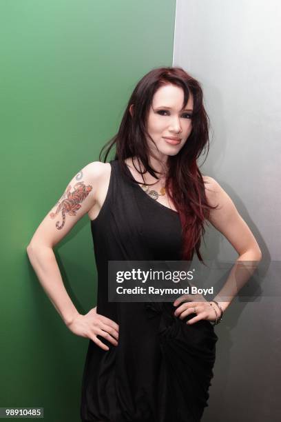 Singer Emii poses for photos in the Sprite Green Room at the KISS-FM "Coca-Cola Lounge" in Chicago, Illinois on MAY 06, 2010.