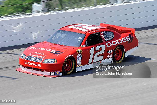 Brad Keselowski, driver of the Penske Dodge, drives during practice for the NASCAR Sprint Cup Series SHOWTIME Southern 500 at Darlington Raceway on...