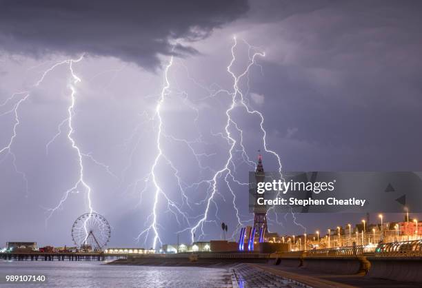 blackpool,uk - blackpool-lancashire stockfoto's en -beelden