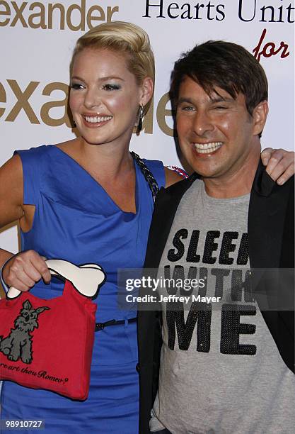 Katherine Heigl and Peter Alexander arrive at the Peter Alexander Flagship Boutique Grand Opening And Benefit on October 22, 2008 in Los Angeles,...