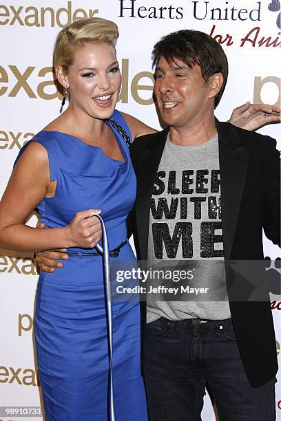 Katherine Heigl and Peter Alexander arrive at the Peter Alexander Flagship Boutique Grand Opening And Benefit on October 22, 2008 in Los Angeles,...