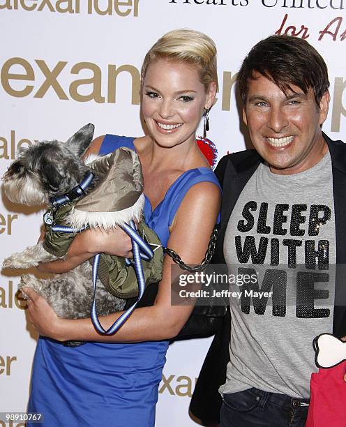 Katherine Heigl and Peter Alexander arrive at the Peter Alexander Flagship Boutique Grand Opening And Benefit on October 22, 2008 in Los Angeles,...