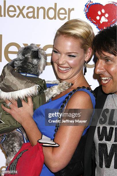 Katherine Heigl and Peter Alexander arrive at the Peter Alexander Flagship Boutique Grand Opening And Benefit on October 22, 2008 in Los Angeles,...