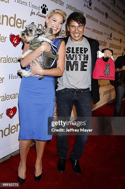 Katherine Heigl and Peter Alexander arrive at the Peter Alexander Flagship Boutique Grand Opening And Benefit on October 22, 2008 in Los Angeles,...