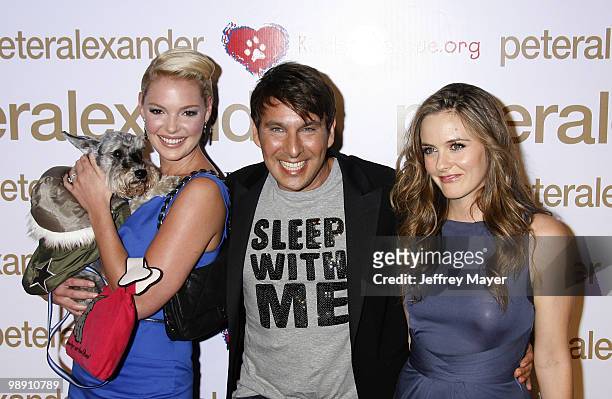 Katherine Heigl, Peter Alexander and Alicia Silverstone arrive at the Peter Alexander Flagship Boutique Grand Opening And Benefit on October 22, 2008...