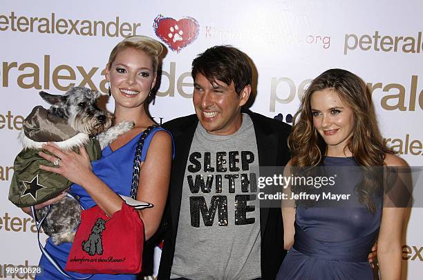 Katherine Heigl, Peter Alexander and Alicia Silverstone arrive at the Peter Alexander Flagship Boutique Grand Opening And Benefit on October 22, 2008...