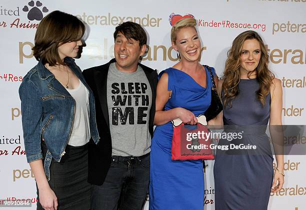 Actress Mandy Moore, Designer Peter Alexander, Actress Katherine Heigl and Actress Alicia Silverstone arrives at the Peter Alexander Flagship...