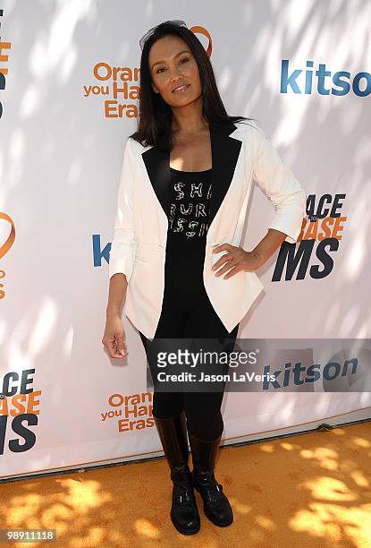 Actress Tia Carrere attends the Race to Erase MS kickoff fundraiser at Kitson Melrose on May 1, 2010 in Los Angeles, California.