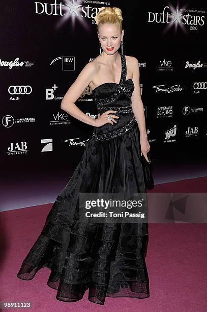 Model Franziska Knuppe attends the 'Duftstars 2010' at the Station on May 7, 2010 in Berlin, Germany.