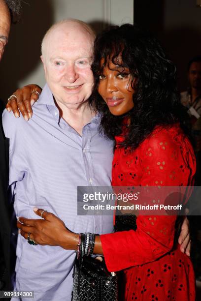 Christopher von Weyhe and Naomi Campbell attend "L'Alchimie secrete d'une collection - The Secret Alchemy of a Collection" Exhibition Preview at...