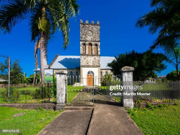 st george's anglican church, jamaica national heritage trust, buff bay, portland parish, jamaica - buff bay stock pictures, royalty-free photos & images