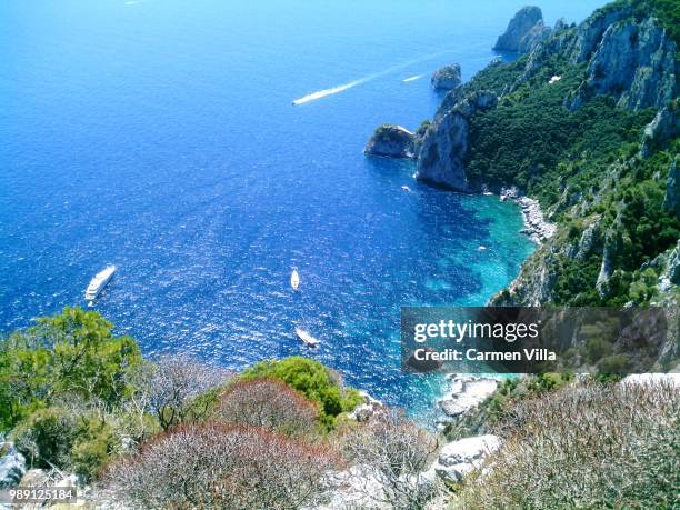 plying the waters of capri - plying stock pictures, royalty-free photos & images