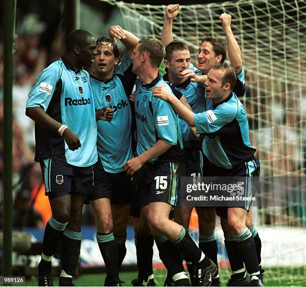 Bolton celebrate Michael Ricketts goal during the match between Bolton Wanderers and Preston North End in the Nationwide Football League Division One...