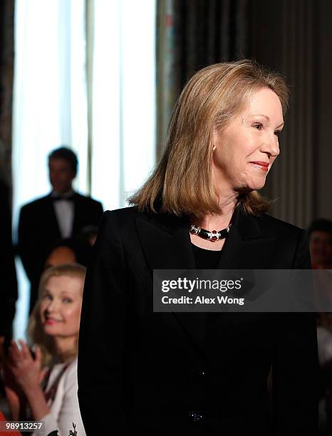 Anne Eisenhower, daughter of former President John Eisenhower, is introduced during a Mother�s Day event hosted by U.S. First lady Michelle Obama at...