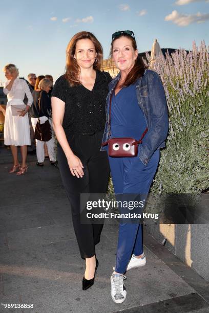 Rebecca Immanuel and Katy Karrenbauer during the Ladies Dinner In Berlin at Hotel De Rome on July 1, 2018 in Berlin, Germany.