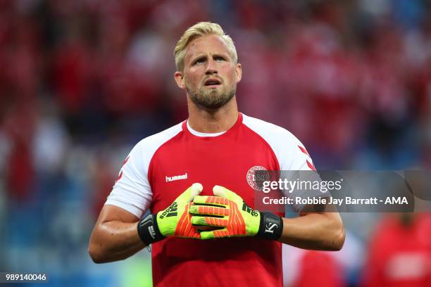 Kasper Schmeichel of Denmark during the 2018 FIFA World Cup Russia Round of 16 match between 1st Group D and 2nd Group C at Nizhny Novgorod Stadium...