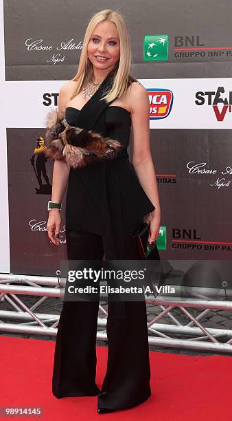 Ornella Muti attends the 'David Di Donatello' Italian Movie Awards on May 7, 2010 in Rome, Italy.