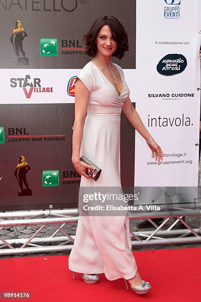 Asia Argento attends 'David Di Donatello' Italian Movie Awards on May 7, 2010 in Rome, Italy.