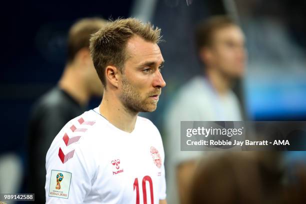 Christian Eriksen of Denmark during the 2018 FIFA World Cup Russia Round of 16 match between 1st Group D and 2nd Group C at Nizhny Novgorod Stadium...