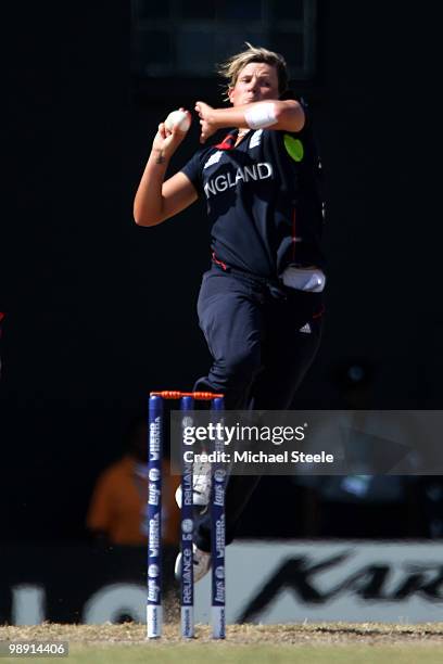 Nicola Shaw of England during the ICC T20 Women's World Cup Group A match between West Indies and England at Warner Park on May 7, 2010 in St Kitts,...