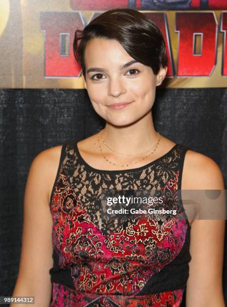 Actress Brianna Hildebrand attends the sixth annual Amazing Las Vegas Comic Con at the Las Vegas Convention Center on July 1, 2018 in Las Vegas,...