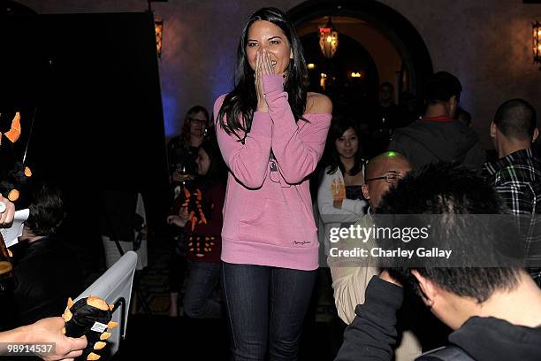 Actress Olivia Munn attends the "Lost Planet 2" Lounge at The Roosevelt Hotel on May 6, 2010 in Hollywood, California.