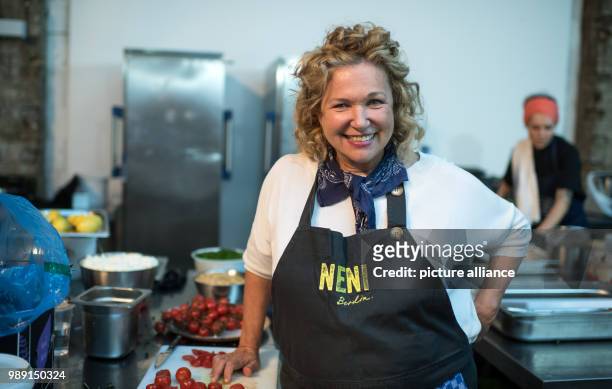 Haya Molcho pictured during a cooking event as part of Food Week in Berlin, Germany, 17 October 2017. Photo: Bernd von Jutrczenka/dpa