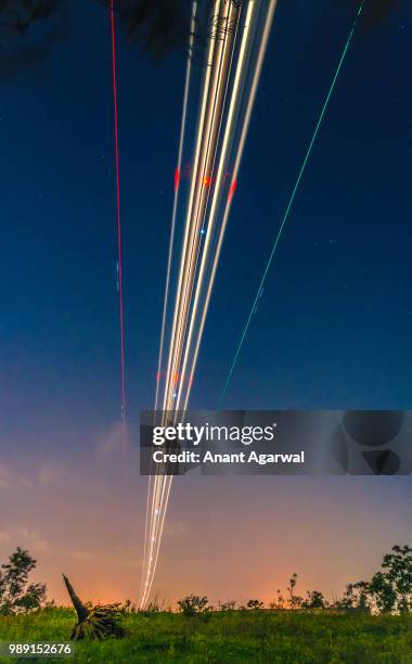 oh look! it's a bird..no it's superman...no it's a plane! - superman silhouette stock pictures, royalty-free photos & images