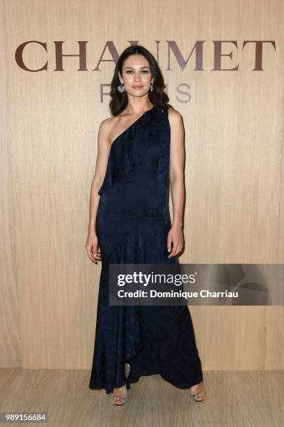 Olga Kurylenko attends the "Tresors d'Afrique" : Unvelling Of Chaumet High Jewelry : Party as part of Haute Couture Paris Fashion Week on July 1,...