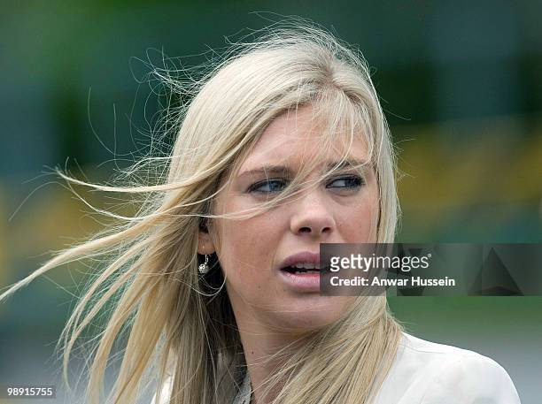 Prince Harry's girlfriend Chelsy Davy attends his pilot course graduation at the Army Aviation Centre on May 7, 2010 in Andover, England.