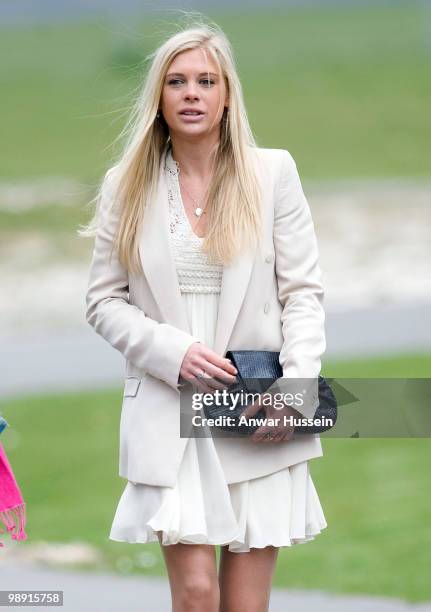 Prince Harry's girlfriend Chelsy Davy attends his pilot course graduation at the Army Aviation Centre on May 7, 2010 in Andover, England.