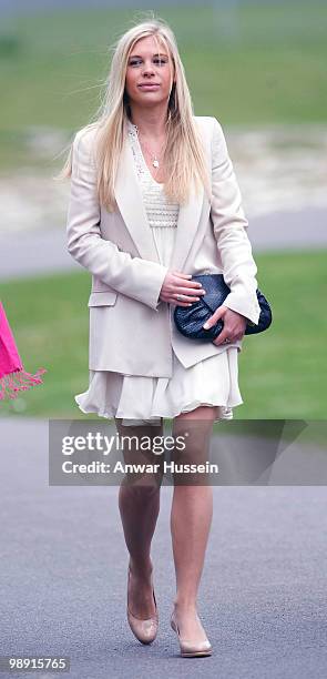 Prince Harry's girlfriend Chelsy Davy attends his pilot course graduation at the Army Aviation Centre on May 7, 2010 in Andover, England.