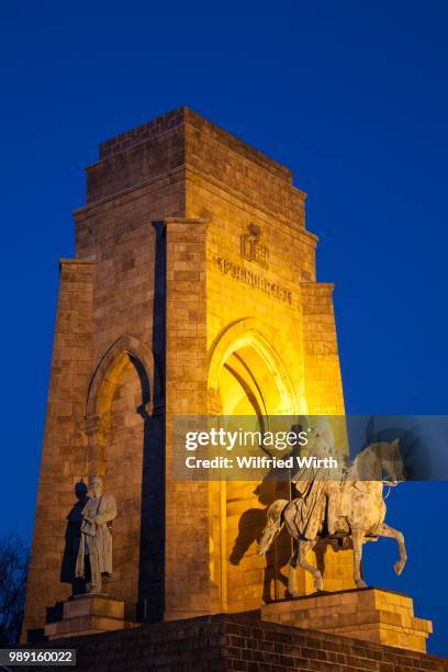 kaiser wilhelm memorial, hohensyburg, dortmund, ruhr district, north rhine-westphalia, germany - memorial kaiser wilhelm stock pictures, royalty-free photos & images