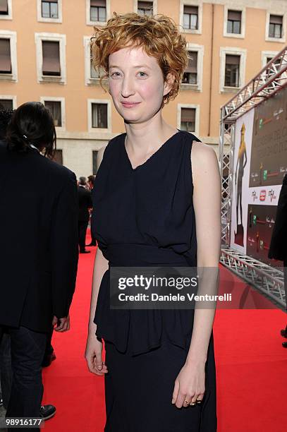 Alba Rohrwacher attends the 'David Di Donatello' movie awards at the Auditorium Conciliazione on May 7, 2010 in Rome, Italy.