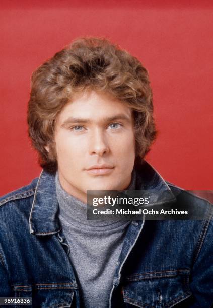 Actor and singer David Hasselhoff poses for a portrait on October 27, 1976 in Los Angeles, California.
