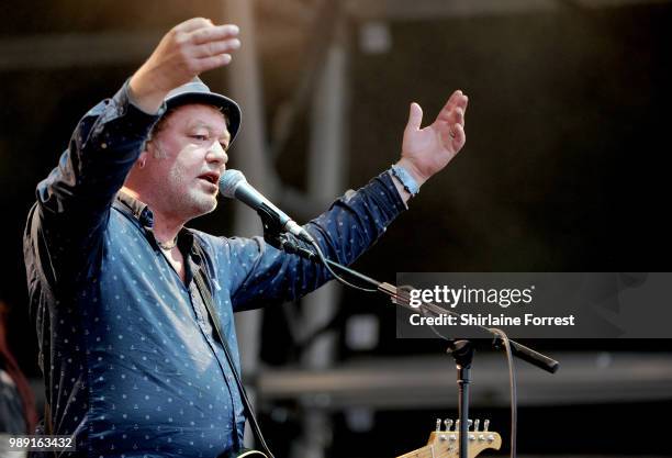 Mark Chadwick of Levellers performs during Sounds Of The City at Castlefield Bowl on July 1, 2018 in Manchester, England.