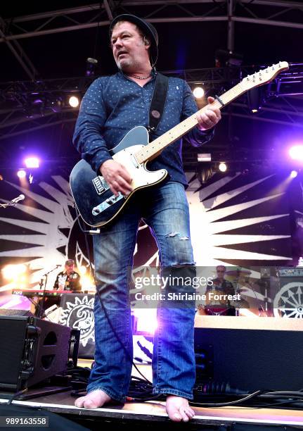 Mark Chadwick of Levellers performs during Sounds Of The City at Castlefield Bowl on July 1, 2018 in Manchester, England.