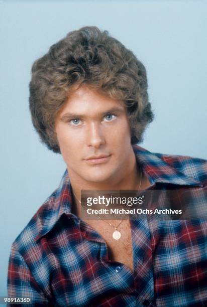 Actor and singer David Hasselhoff poses for a portrait on October 27, 1976 in Los Angeles, California.