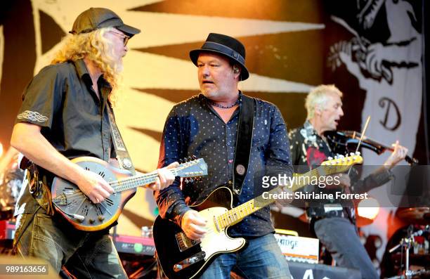 Mark Chadwick of Levellers performs during Sounds Of The City at Castlefield Bowl on July 1, 2018 in Manchester, England.