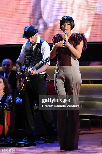 Malika Ayane attends the 'David Di Donatello' movie awards at the Auditorium Conciliazione on May 7, 2010 in Rome, Italy.