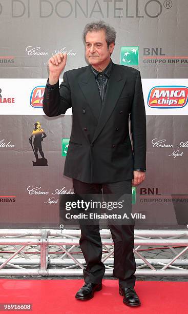 Ennio Fantastichini attends the 'David Di Donatello' Italian Movie Awards on May 7, 2010 in Rome, Italy.