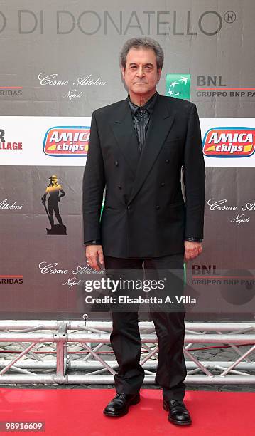 Ennio Fantastichini attends the 'David Di Donatello' Italian Movie Awards on May 7, 2010 in Rome, Italy.