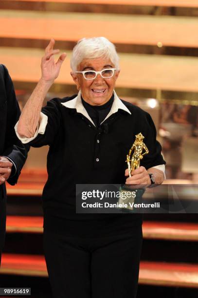 Lina Wertmuller attends the 'David Di Donatello' movie awards at the Auditorium Conciliazione on May 7, 2010 in Rome, Italy.