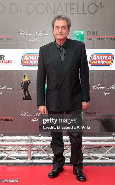 Ennio Fantastichini attends the 'David Di Donatello' Italian Movie Awards on May 7, 2010 in Rome, Italy.